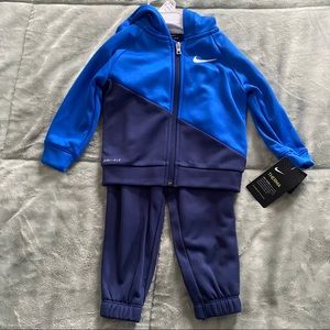 Baby Boy Nike Therma Fleece Hoodie Zip & Pants Set